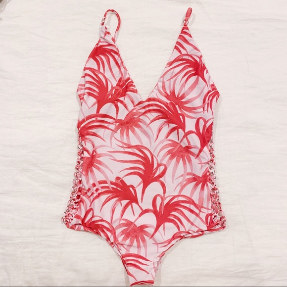 MIKOH One Piece - Silver Side Grommet Detail ✨ NEW - Picture 2 of 3